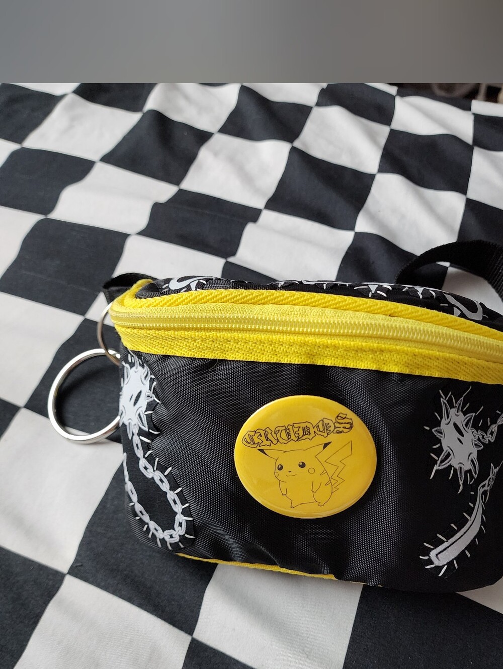 DIY Yellow & Black Punk Fannypack